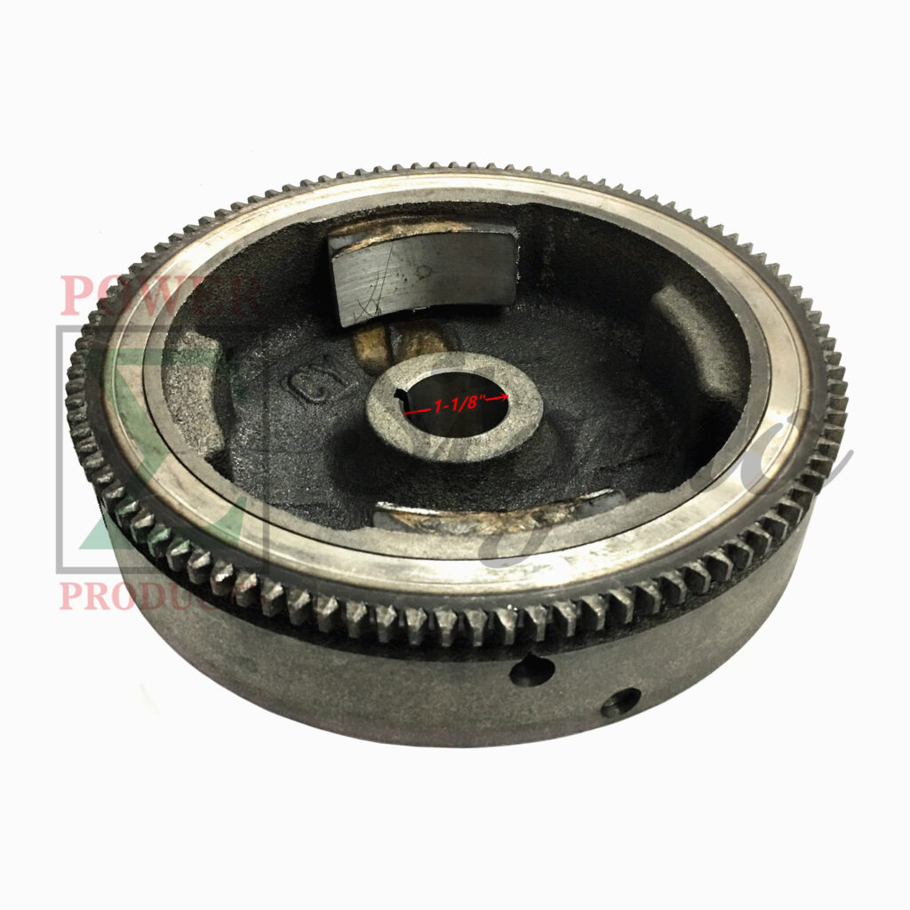 Flywheel W Gear Charging Coil For Predator 420cc 13HP Electric Start