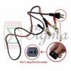 12V DC T-Plug 15AWG 4.16ft Battery Charging Cable 8-15A for Sportsman GEN7500DF GEN4000DF GEN4000TRI GEN4000 With CO Detector For 2200W 3500W 7000W Dual Fuel Inverter Generator for Honda EU1000i EU2200i EU3000i - Image 2