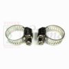 50PCS 1/2"-3/4" Adjustable Stainless Steel Drive Hose Clamps Fuel Line Worm Clip - Image 4