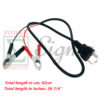 T-Plug Battery Charging Cable For 12V DC Socket With Bolt in Center For PowerPro 56101  1000W For All Power Older Model 1400/2000 Watt For Sportsman 3000/4000 Watts Generator - Image 5