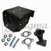 Muffler With 90-Degree Exhaust Manifold Pipe For Harbor Predator 13HP 420cc 60340 60349 69736 Gas Engine For LIFAN LF190FD LF190F-BQ LF188FDP Engine W/ Gaskets & Bolts