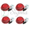 4X Red Pull Starter Recoil Cover Fits Honda GX120 GX160 GX200 5.5/6.5HP W/ Cup