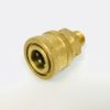 Pressure Washer 1/4" Quick Release Adapter To 1/4" Male Brass Coupling Converter - Image 2