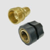 3/4" Female and Male Garden Hose Brass Quick Connect Disconnect Coupler Plug - Image 2