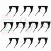 10 Pack Heavy Duty Wheel Rake Teeth Rubber Mounted Double Tooth for Circle C Darf Farmhand H&S Morrill New Idea Pequea Replace John Deere 2117RH, 491478, 400341, 352052, 92117RLR
