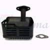 Exhaust Engine Muffler w/ Heat Shield For Honda GX160 GX200 5.5 HP 6.5 HP Engine - Image 3