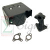 2X New Muffler Exhaust Assembly W/ Manifold Gasket For Honda 8HP 9HP GX240 GX270 - Image 3
