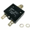 Panel Reset Thermal Push Button Circuit Breaker 30A Amp 32VDC 125/250VAC 50/60Hz