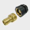 3/4" Female and Male Garden Hose Brass Quick Connect Disconnect Coupler Plug