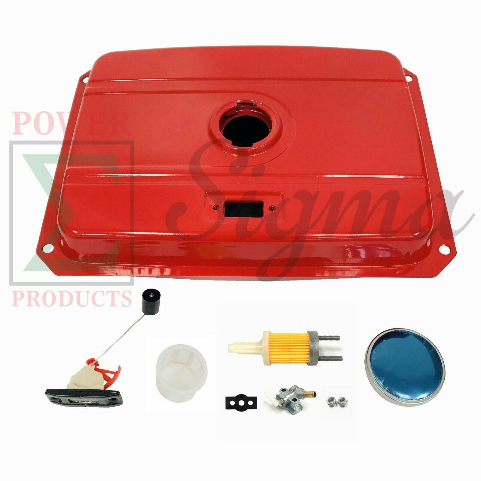 New 4 Gallon Red Fuel Tank Fits Most Open Frame 57KW Diesel Generator