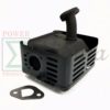 Exhaust Engine Muffler w/ Heat Shield For Honda GX160 GX200 5.5 HP 6.5 HP Engine - Image 6