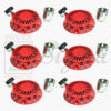 6 Pack of Red Pull Recoil Starter Fits Honda GX340 GX390 11HP 13HP W/ Hub Cup