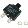 Panel Mount Thermal Push Button Circuit Breaker 8 Amp 125/250Vac 32Vdc 50/60Hz