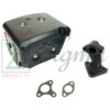 New Muffler Exhaust Assembly W/ Manifold Gasket For Honda 8HP 9HP GX240 GX270 - Image 3