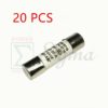 20 PCS 500V 10mm x 38mm 20A Cylindrical Ceramic Fast Fuse R015 RT14 RT18 RT19