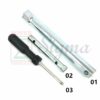 3 PCS Set Ignition Spark Plug Spanner Deep Reach Wrench Socket & Screwdriver