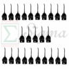 25 PCS Rubber Rake Teeth for New Holland 55 56 57 256 65609 850612 John Deere AE24953 AE47389 54 64 74 350A 640 650 652 660 662 670 671 673 851 858A 894A 896A IH AC AGCO New Idea SG300916