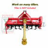 Heavy-Duty 41-lb 3-Point Rotary Tiller Slip Clutch PTO Shaft for Rural King, Country Way, Sigma Rotary Tillers for ASC Grizzly 77709, 77710, 77711 – 1-3/8" x 6 Spline, Round Ends, Adjustable 32"-40" - Image 5