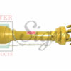Heavy-Duty 41-lb 3-Point Rotary Tiller Slip Clutch PTO Shaft for Rural King, Country Way, Sigma Rotary Tillers for ASC Grizzly 77709, 77710, 77711 – 1-3/8" x 6 Spline, Round Ends, Adjustable 32"-40"