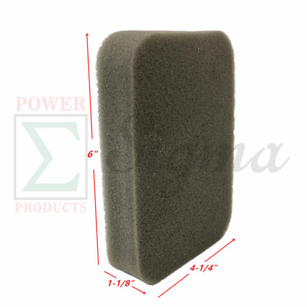 Air Filter Element Foam For Westinghouse WGen9500DFc WGen7500DF WGen6000 For DeWalt DG4300 DG4400B DG6000 DG6000E DG6300B For Generac 5500 6880 7500 Watt 389CC 420CC Gas Generator 6" Inches Long - Image 3