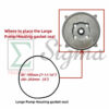 Pump Gasket O-Ring Kit for Honda 2" Inch 50 MM WB20XT3 WH20XTAF For Champion 2 IN For Pulsar For Red Lion 4RLAG-2H 5RLAG-2L For DuroMax XP652WP 7HP For Generac 2" Water Pump - Image 6