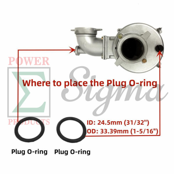 Pump Repair Gasket O-Ring Kit For DuroMax XP904WP 9HP 427GPM 4 In. Gas Water Pump For Kipor Kama 4" In. 4-Inch 100MM 10HP 186F Diesel Water Pump KDP40 KDP40T - Image 6