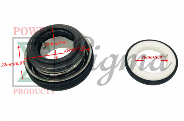 Mechanical Seal For Predator 212CC 3” IN 290GPM 63405 56160 For Predator 2” IN 158GPM Water Pump 63406 56162 For DuroMax 7HP 2 In. 3 In. XP652WP XP650WP For Red Lion 208CC Water Pump - Image 3