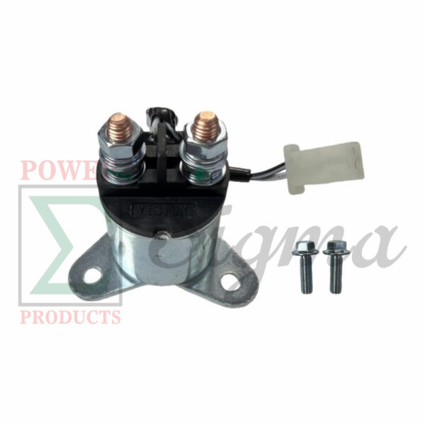 Starter Motor Solenoid W/ 2-Wire Plug for A-ipower SUA9000E SUA10000EC SUA12000E For Predator 7000/8750W 420cc For Generac GP6500E GP7500E GP8000E For All Power 7500W Gentron 10000W Generator with Pigtail