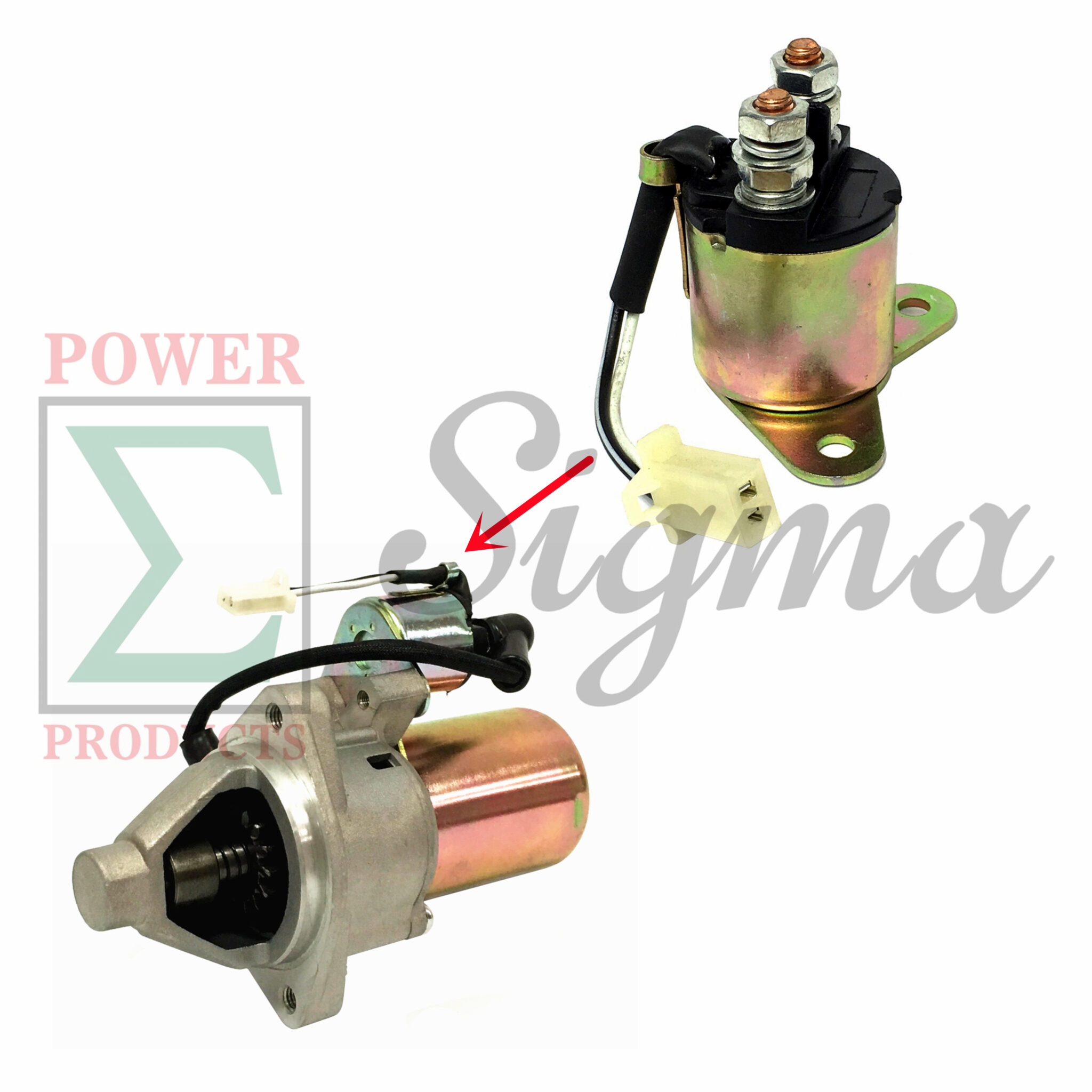 Starter W/ 2Wire Plug For Predator 8750W 9000W 420cc for Aipower