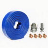 Sigma 1" IN X 100' Feet PVC Lay Flat Agricultural Pump Discharge Hose & Camlock