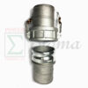 Sigma E400 400C 4" Aluminum Female Male Camlock Hose Barb Coupler Adapter &Clamp - Image 6