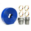 Sigma 4" IN X 300' Feet 4 Bar Garden PVC Lay Flat Discharge Pump Hose & Camlock