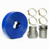 Sigma 6" IN X 100' Feet Garden PVC Lay Flat Discharge Water Pump Hose & Camlocks