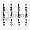 Tine Bolt 12 Sets Replace 505012 King Kutter Rotary Tiller TG-48 TG-60 TG-72 For Rural King Sigma Country Way 48” 60” 72” 84” 4FT 5FT 6FT 7FT For For Agri Supply ASC Rotary Tiller 77709 77710 77711