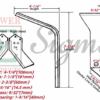 2PCS Replace King Kutter TG & TG-G Tiller Tine Blade RH/LH 1 Right 1 Left 505002 - Image 2