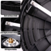 15” Inch Pressure Washer Surface Cleaner with 1/4" QD plug inlet with Extension Wand M22 Threaded Male Adaptor to Quick Connect 3600 PSI Black - Image 5