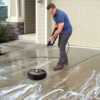 15” Inch Pressure Washer Surface Cleaner with 1/4" QD plug inlet with Extension Wand M22 Threaded Male Adaptor to Quick Connect 3600 PSI Black - Image 3