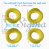 20 Feet 4 Sizes Petrol Fuel Line Hose Tube 5 feet Each For Chainsaw String Trimmer Blower Common 2 Cycle Small Engine I.D. x O.D. 3/32" x 3/16" 1/8" x 3/16" 1/8" x 1/4"0 .080" x .140" - Image 6