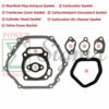 Carburetor Crankcase Cylinder Head Gaskets For Predator 13HP 389/420cc For DuroMax Durostar 16HP 18HP XP8500E XP10000EH XP12000EH For Honda GX340 GX390 Gas Engine Generator - Image 2