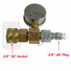 2PCS Pressure Gauge 5800 PSI With 3/8" Inch FPT Quick Connect For Power High Pressure Washer - Image 2