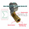 2PCS Pressure Gauge 5800 PSI With 3/8" Inch FPT Quick Connect For Power High Pressure Washer - Image 4