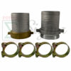 4" IN X 300' Feet Agricultural PVC Lay Flat Discharge Pump Hose Threaded Camlock - Image 2