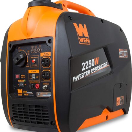 2250-Watt Gas Powered Portable Inverter Generator with Fuel Shut-Off, CARB Compliant , Black , WEN 56225i