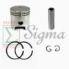 Piston Kit With Rings Pin Clip For 2HP 2-Stroke 2-Cycle 72cc 47mm Gas Generator