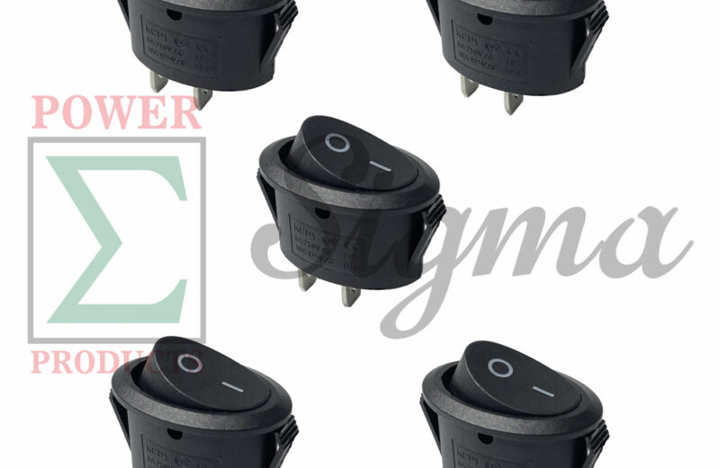 5-Pack Oval Boat Rocker Switch 2 Terminal 2 Position On/Off AC 125V/10A 250V/6A
