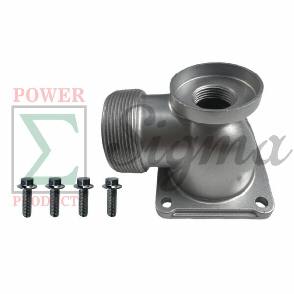 2" NPT Threaded Outlet with Bolts for Predator 212cc Semi-Trash Gas Water Pump – Fits SKU# 63405 & 56160 (2-5/8" center to center)