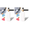 2PCS Bottle Snow Foam Lance Foam Cannon 1 L with 1/4’’ Quick Connector and 2 Pressure Washer Spray Nozzle Tips