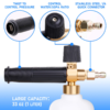 2PCS Bottle Snow Foam Lance Foam Cannon 1 L with 1/4’’ Quick Connector and 2 Pressure Washer Spray Nozzle Tips - Image 2