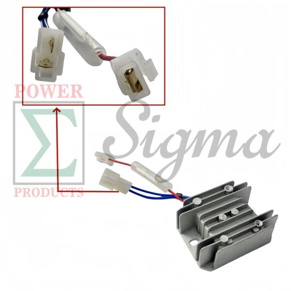Voltage Regulator Charging Rectifier AVR For YANMAR L100 10HP 186F Diesel Engine - Image 2