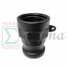 Sigma Polypropylene Type A Cam and Groove Couplings / 1-Inch Quick Connect & Disconnect Fittings/ Hose Camlock Fittings--1" Male Camlock Adapter x 1" Female NPT Thread